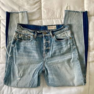Pistola Pick Me Up Two Tone Ripped Distressed Denim Jeans Size 28